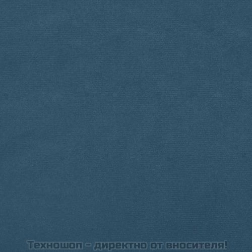 Матрак за легло с покет пружини средна твърдост тъмносин 100x200x20 см кадифе