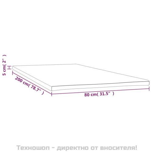Топ матрак 80x200x5 см