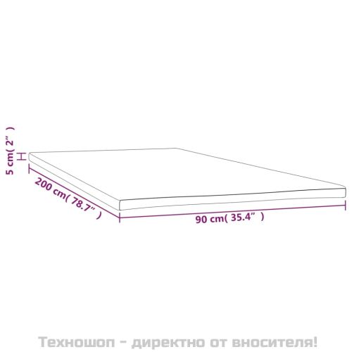 Топ матрак 90x200x5 см