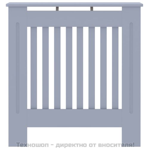 МДФ параван за радиатор, сив, 78 см