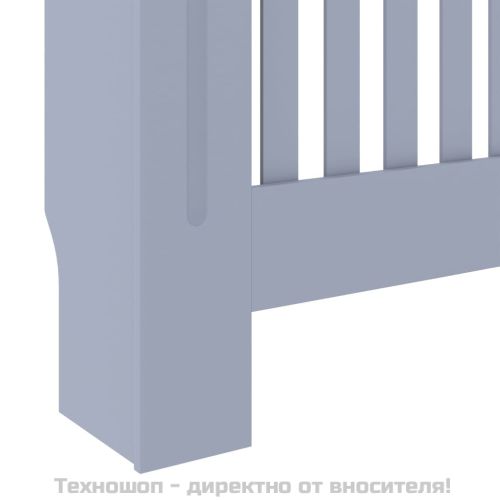 МДФ параван за радиатор, сив, 78 см
