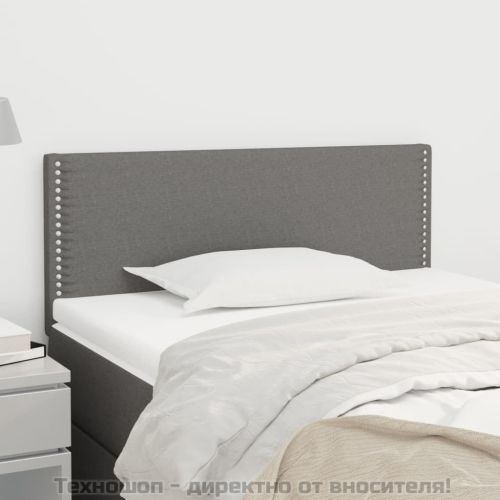 Горна табла за легло, тъмносива, 80x5x78/88 см, плат