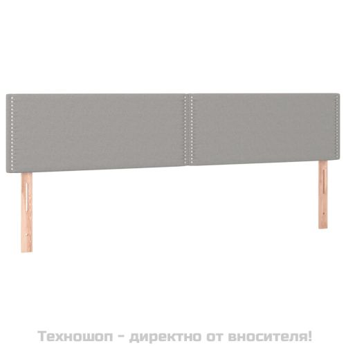 Боксспринг легло с матрак, светлосиво, 200x200 см, плат