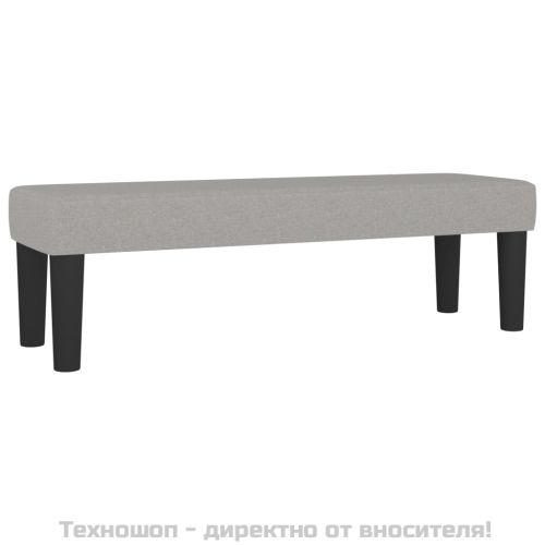 Боксспринг легло с матрак, светлосиво, 200x200 см, плат