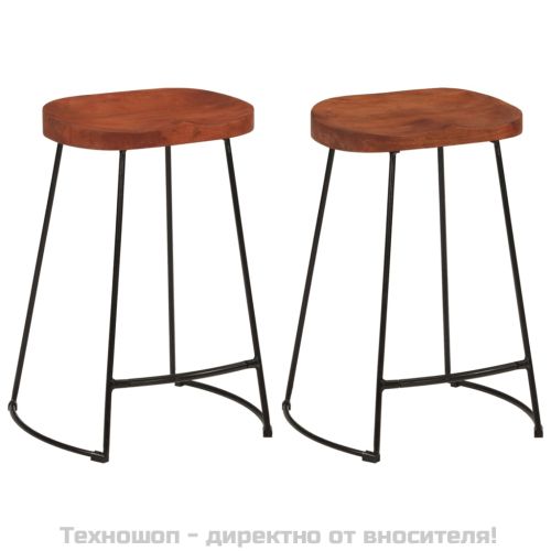 Gavin бар табуретки, 2 бр, 45x40x63 см, манго масив