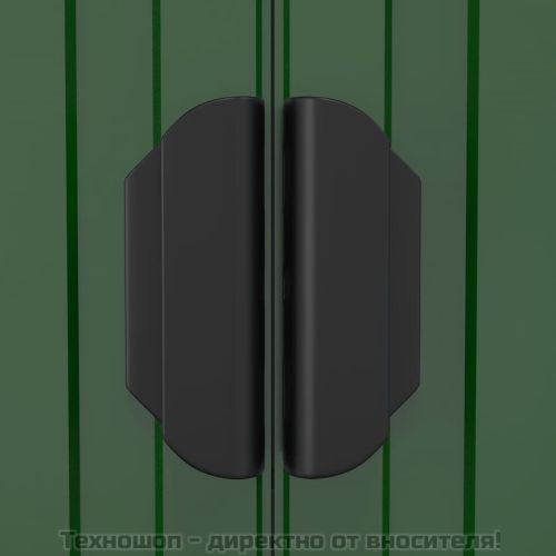 Градинска барака зелена 192x689x223 см поцинкована стомана