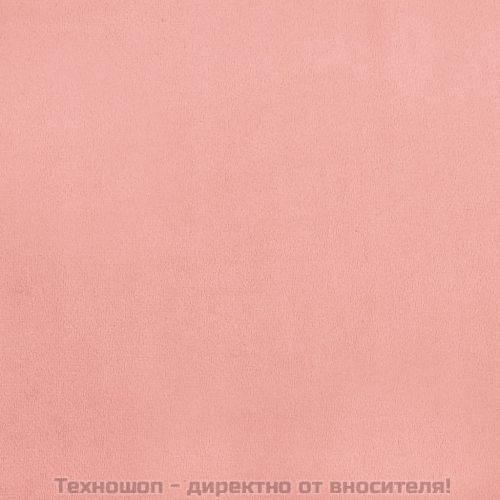 Боксспринг легло с матрак, розово, 200x200 см, кадифе