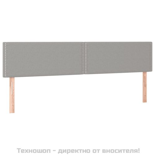 Боксспринг легло с матрак, светлосиво, 200x200 см, плат