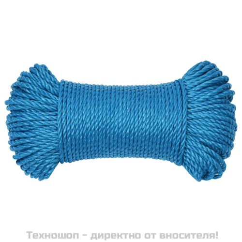 Работно въже синьо 8 мм 25 м полипропилен