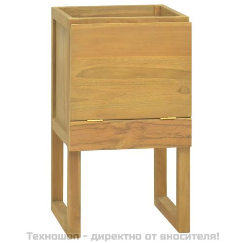 Шкаф за баня, 41x40x75 см, тиково дърво масив