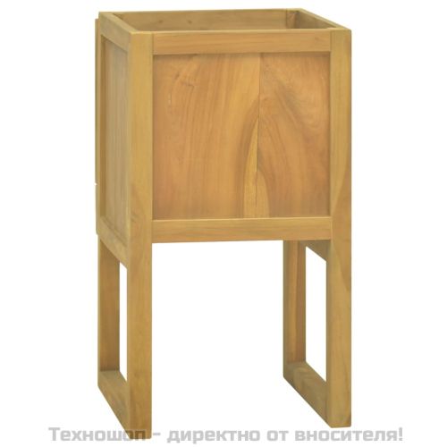 Шкаф за баня, 41x40x75 см, тиково дърво масив