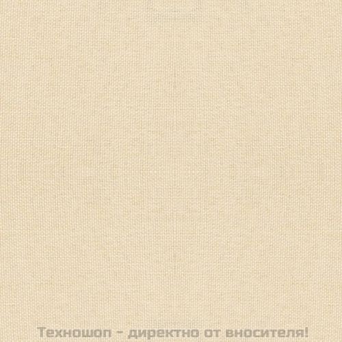 Въртящи се трапезни столове, 4 бр, кремави, текстил