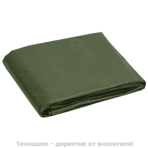 Брезент, 180 г/м², 3x5 м, зелен, HDPE