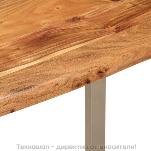 Трапезна маса, 110x50x76 см, акациево дърво масив