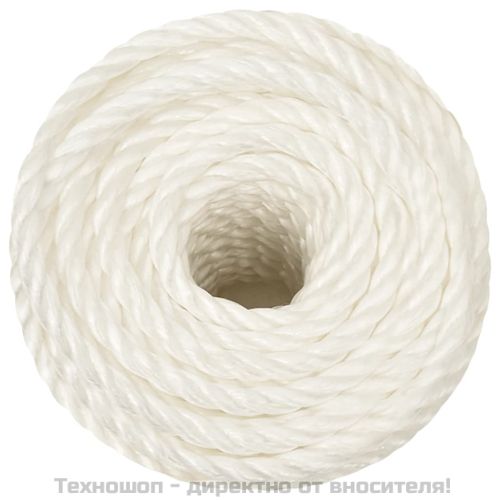 Работно въже бяло 12 мм 500 м полипропилен