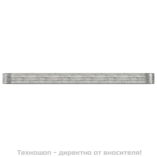 Градинска повдигната леха поцинкована стомана сребрист