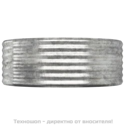 Градинска повдигната леха поцинкована стомана сребрист