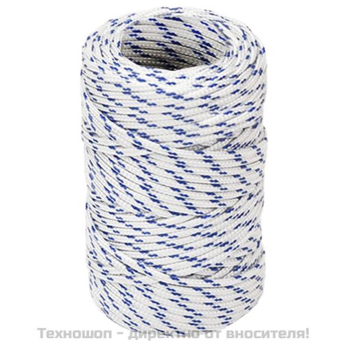 Въже за лодка бяло 2 мм 500 м полипропилен