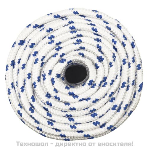 Въже за лодка бяло 12 мм 25 м полипропилен