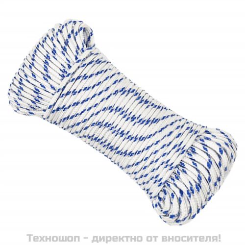 Въже за лодка бяло 3 мм 500 м полипропилен