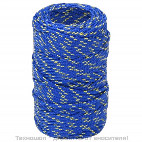 Въже за лодка синьо 2 мм 100 м полипропилен