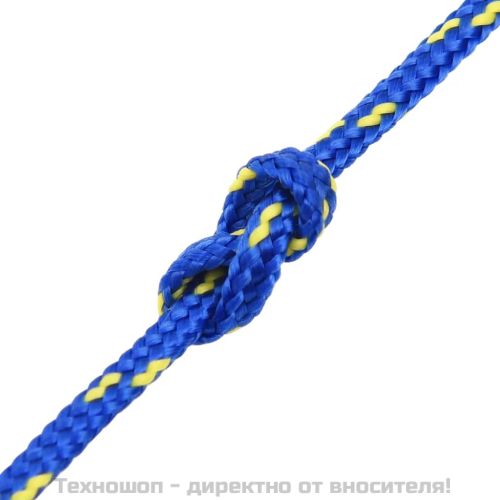 Въже за лодка синьо 2 мм 25 м полипропилен