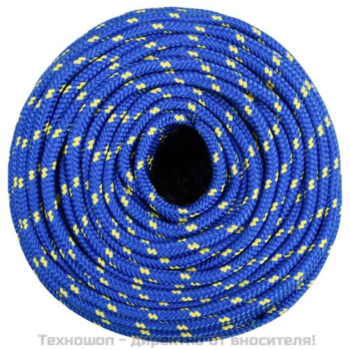 Въже за лодка синьо 10 мм 500 м полипропилен