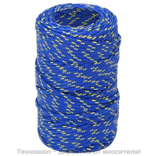 Въже за лодка синьо 2 мм 250 м полипропилен