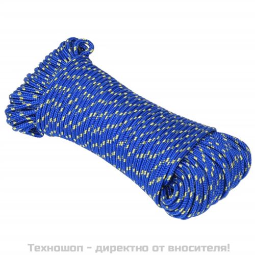 Въже за лодка синьо 3 мм 500 м полипропилен