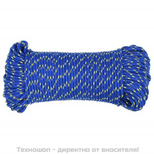 Въже за лодка синьо 3 мм 500 м полипропилен