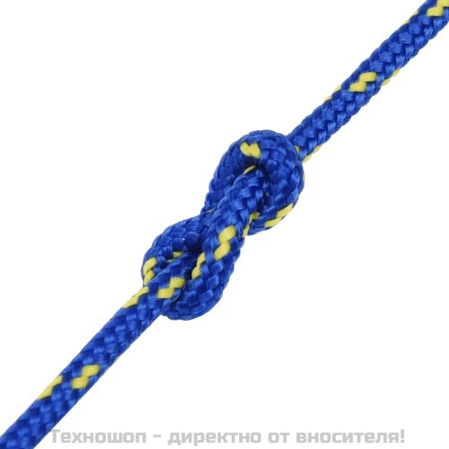 Въже за лодка синьо 3 мм 500 м полипропилен
