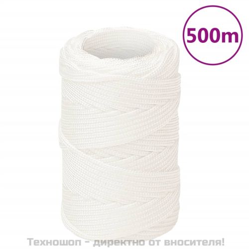 Въже за лодка бяло 2 мм 500 м полипропилен