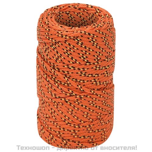 Въже за лодка оранжево 2 мм 25 м полипропилен