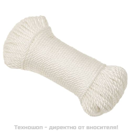 Работно въже бяло 8 мм 50 м полипропилен