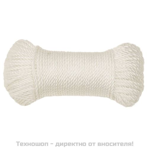 Работно въже бяло 8 мм 50 м полипропилен