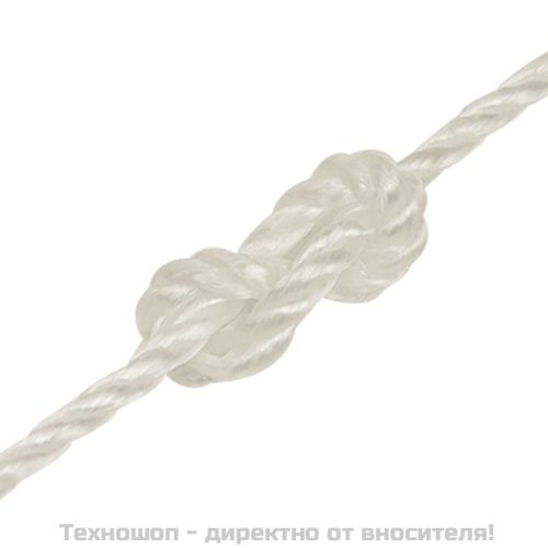 Работно въже бяло 8 мм 50 м полипропилен