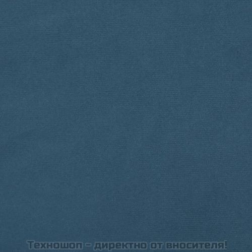 Боксспринг легло с матрак, тъмносиньо, 200x200 см, кадифе