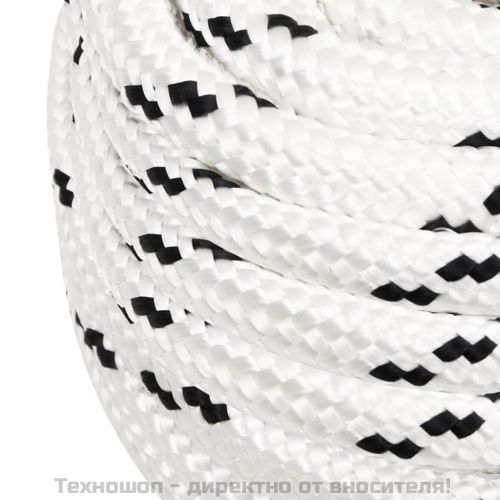 Работно въже бяло 18 мм 100 м полиестер