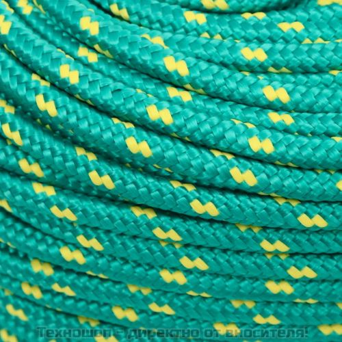 Въже за лодка зелено 10 мм 500 м полипропилен