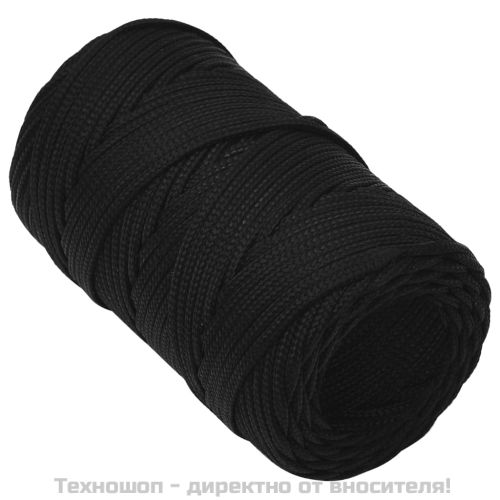 Работно въже черно 2 мм 25 м полиестер