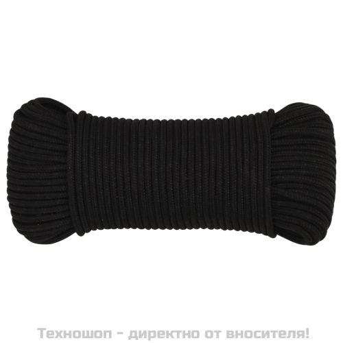 Работно въже черно 3 мм 25 м полиестер