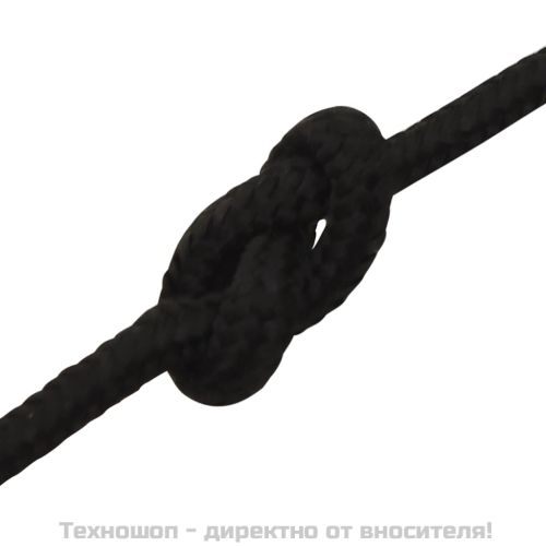 Работно въже черно 3 мм 25 м полиестер