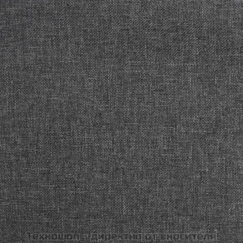 Бар табуретка, тъмносива, текстил