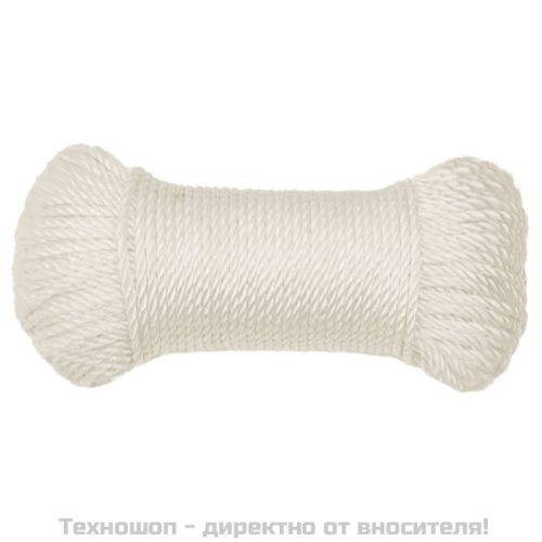 Работно въже бяло 6 мм 100 м полипропилен