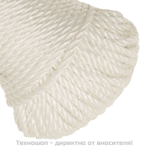 Работно въже бяло 6 мм 100 м полипропилен