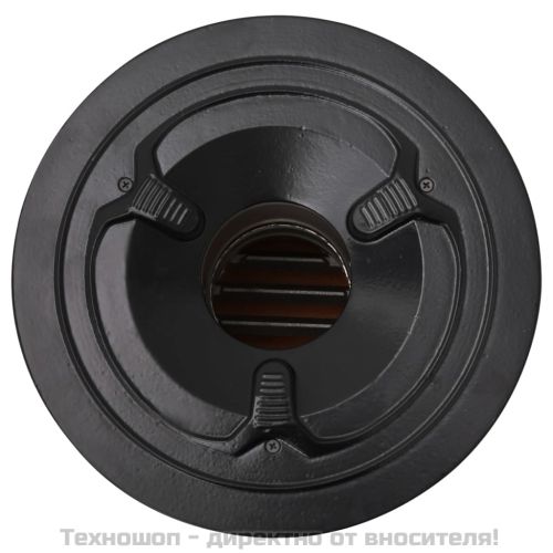 Къмпинг печка на дърва сребърна 51,5x35x30,5 см инокс