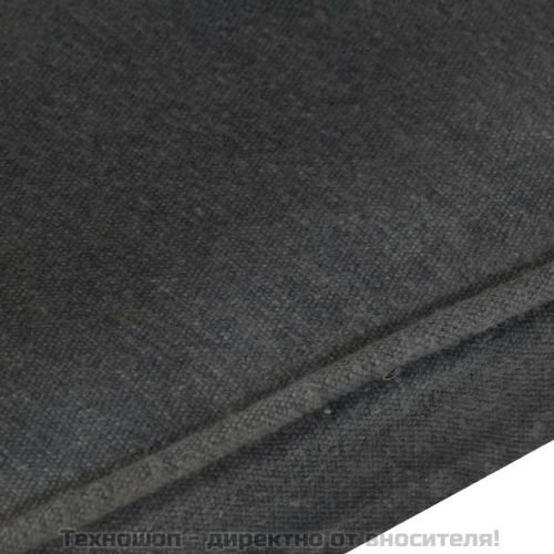 Wingback стол, черен, канава