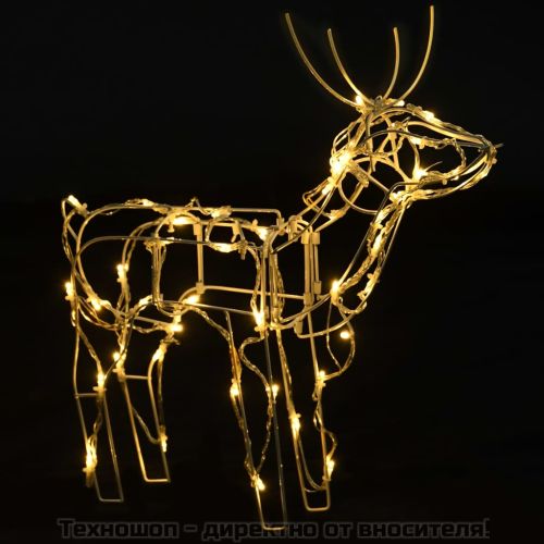Коледна украса, 3 светещи елена, 229 LED лампички