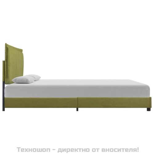 Рамка за легло, зелена, текстил, 140x200 см