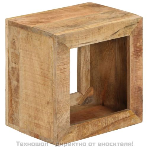 Табуретка 40x30x40 см масивно дърво манго